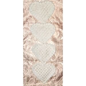 Crochet Handmade Heart Coasters Set of 12